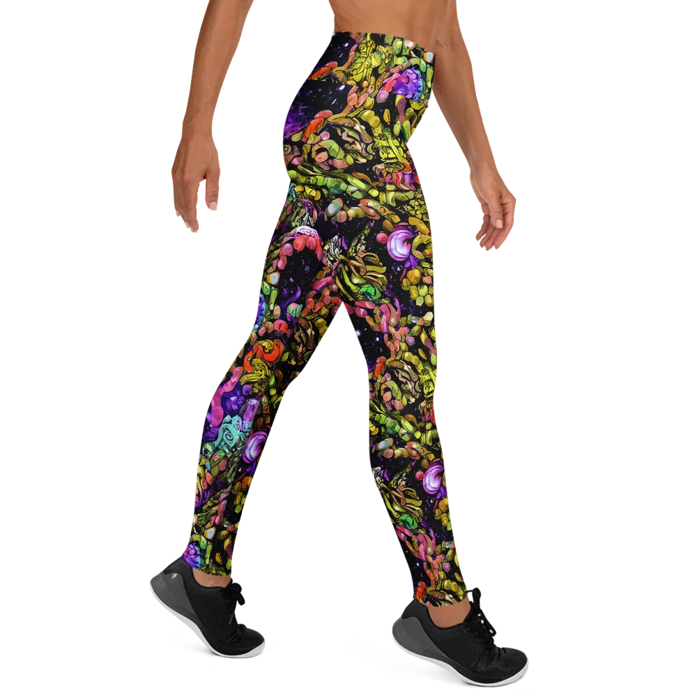 Stardust Riot on Yoga Leggings — Right