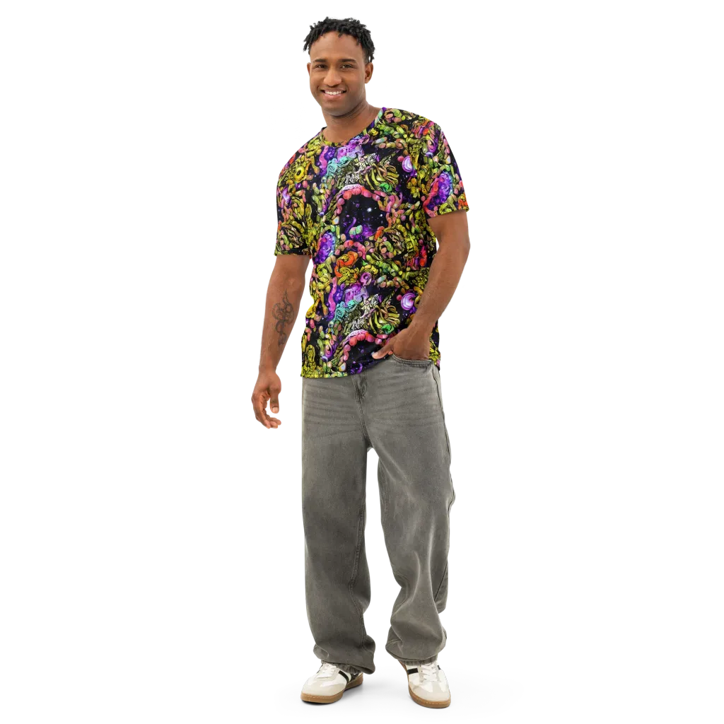 Stardust Riot on Men's Cotton Crew Neck T-Shirt — Front