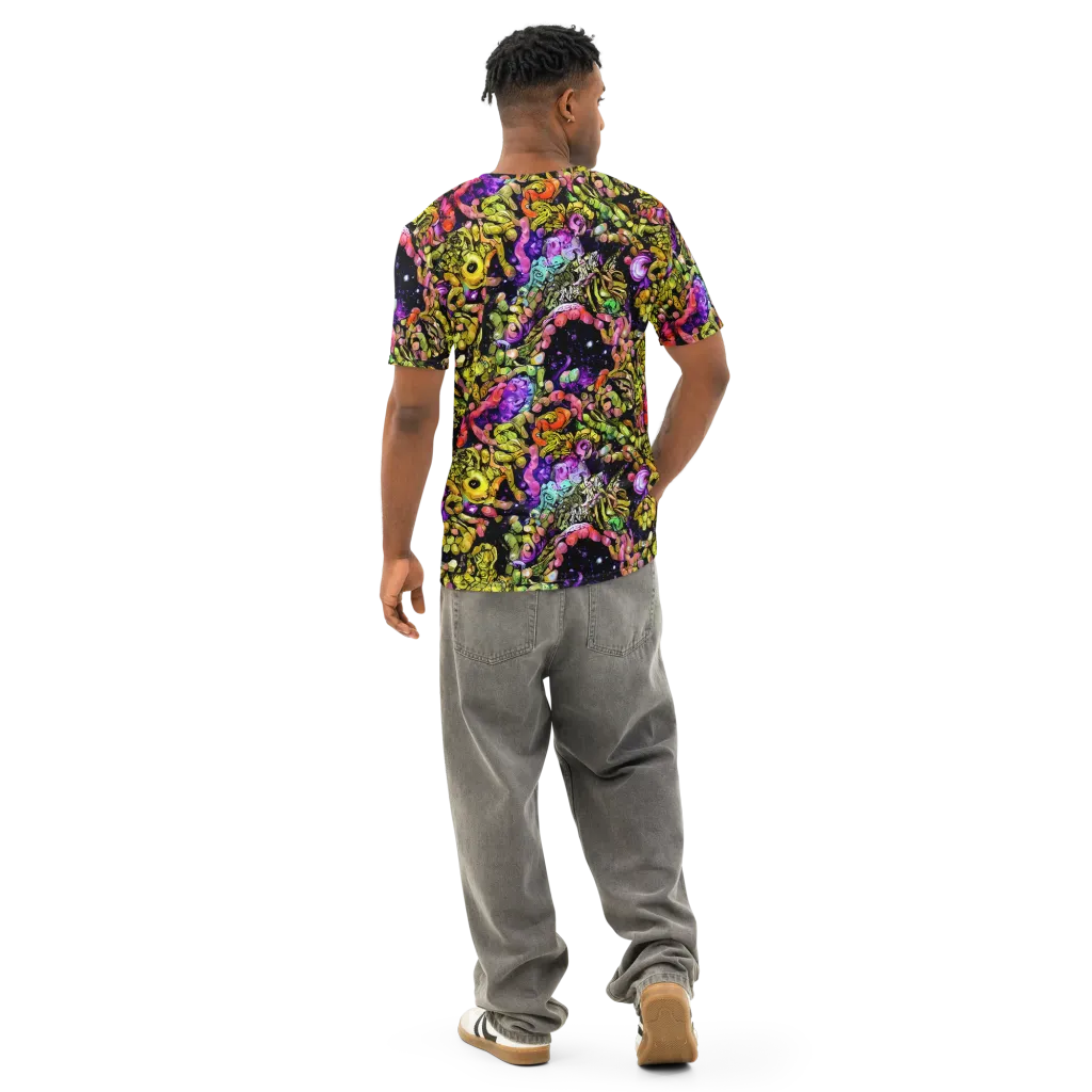 Stardust Riot on Men's Cotton Crew Neck T-Shirt — Back