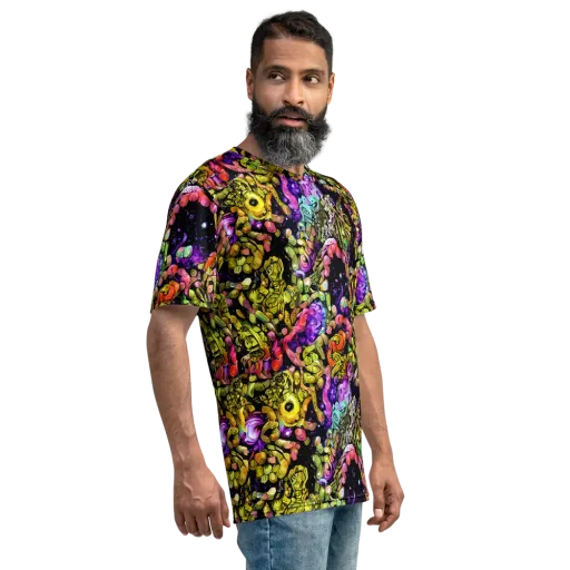 Stardust Riot on a Men's Crew Neck T-Shirt