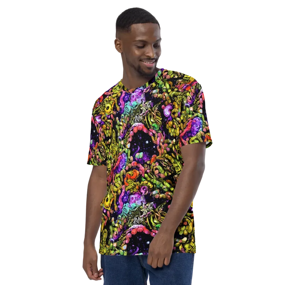 Stardust Riot on Men's Crew Neck T-Shirt — Left