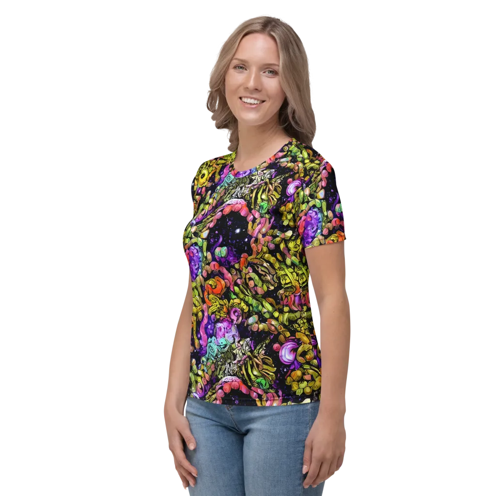Stardust Riot on Women's Crew Neck T-Shirt — Left