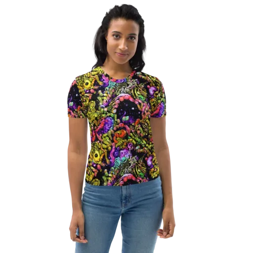 Stardust Riot on a Women's Crew Neck T-Shirt
