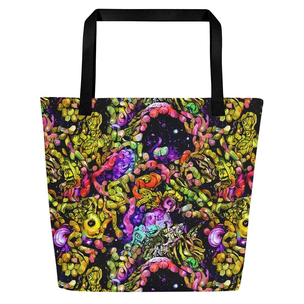 Stardust Riot on Large Tote Bag W/ Pocket — Front