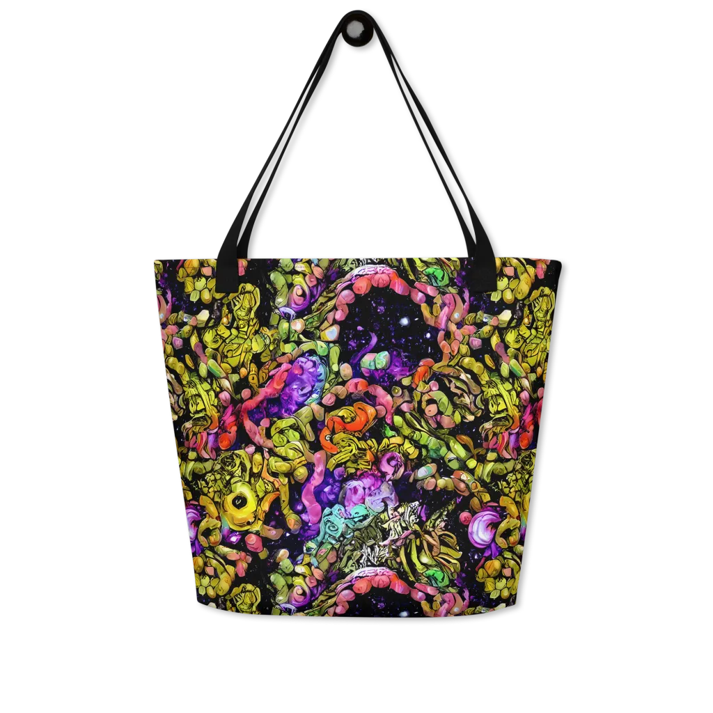 Stardust Riot on Large Tote Bag W/ Pocket — Front