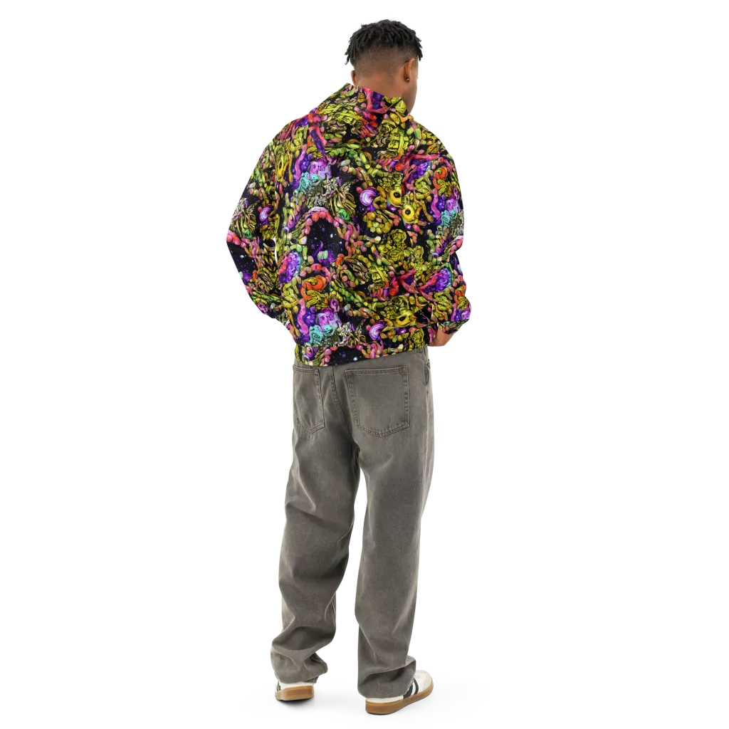 Stardust Riot on Cotton Hoodie — Back