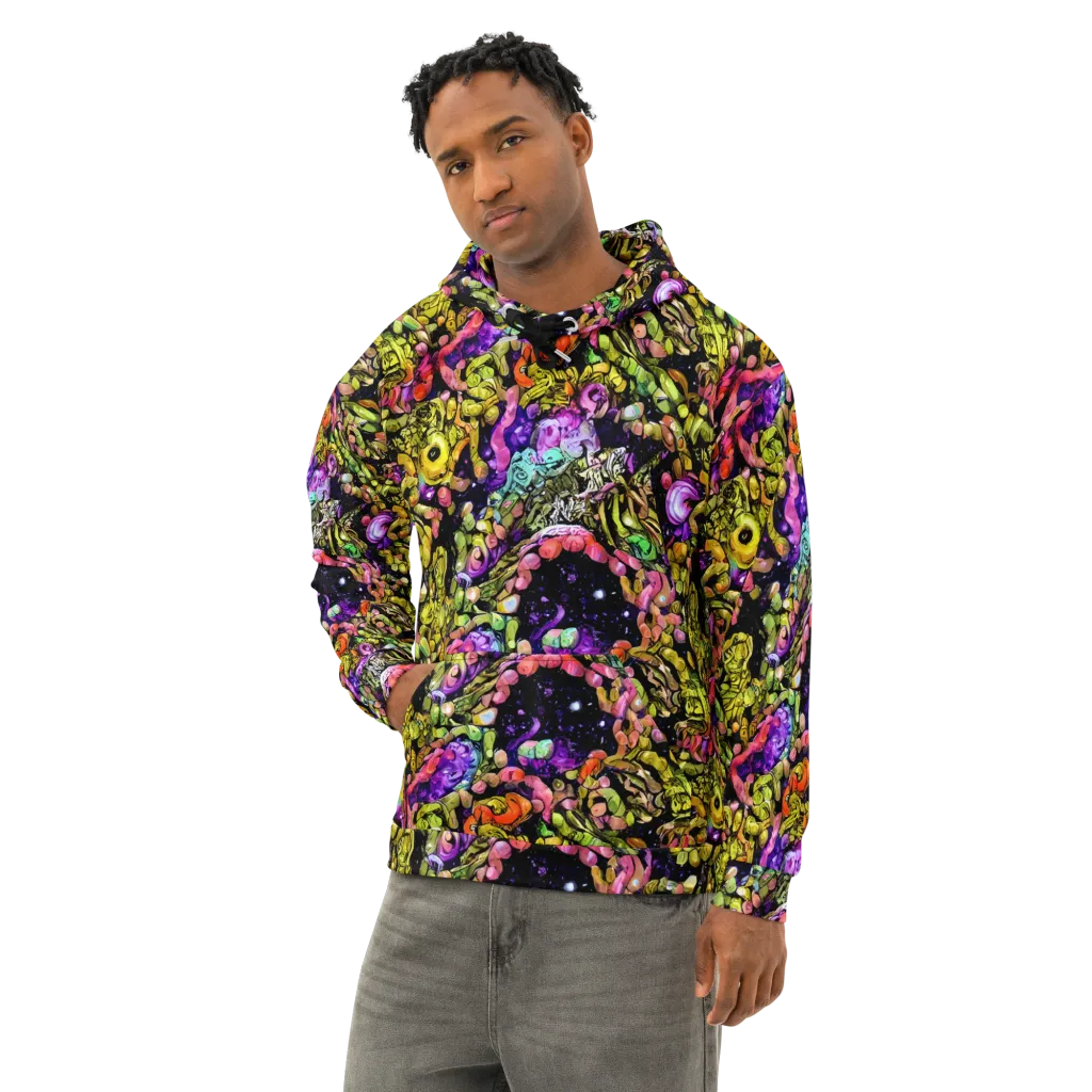 Stardust Riot on Cotton Hoodie — Left Front