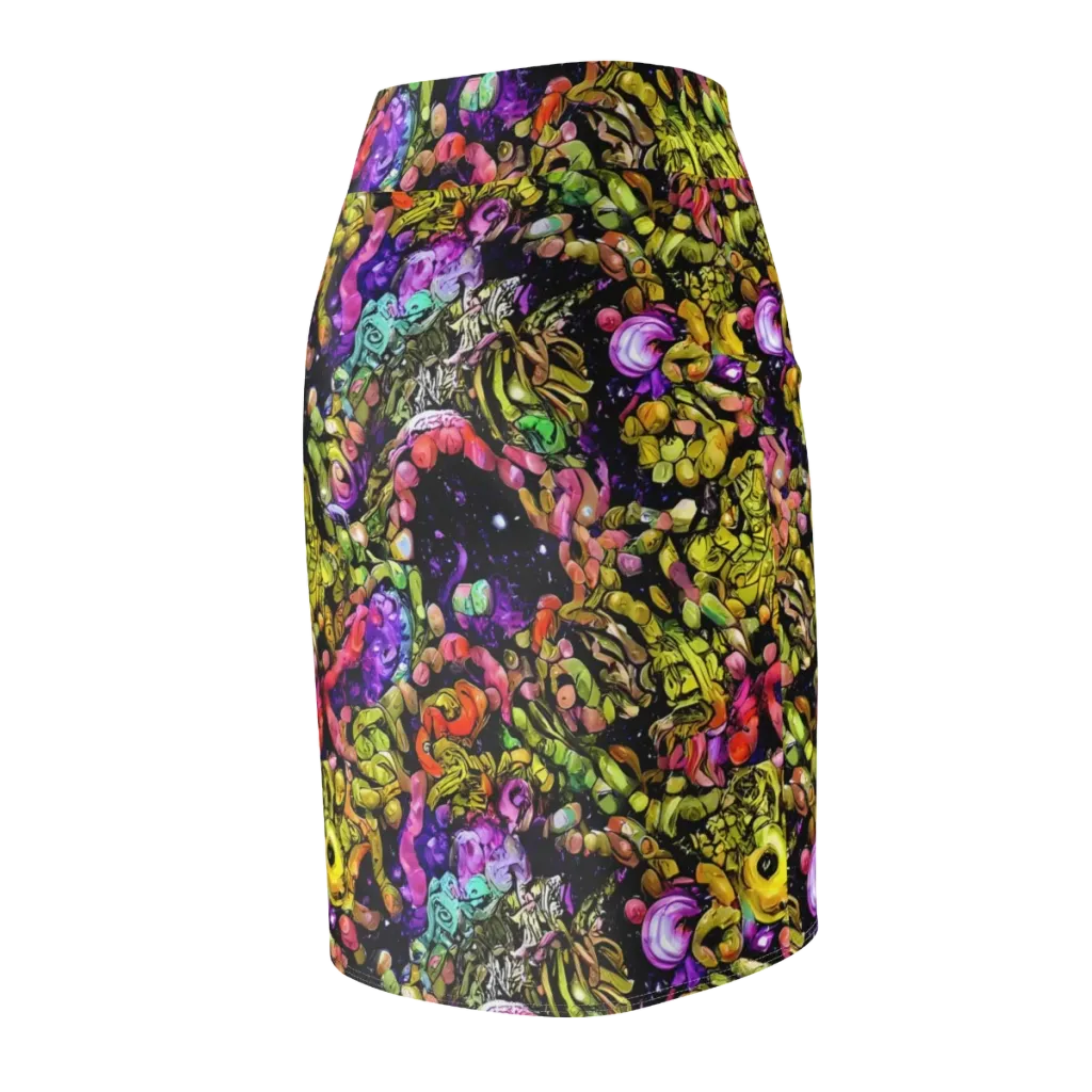 Stardust Riot on Pencil Skirt — Back Side