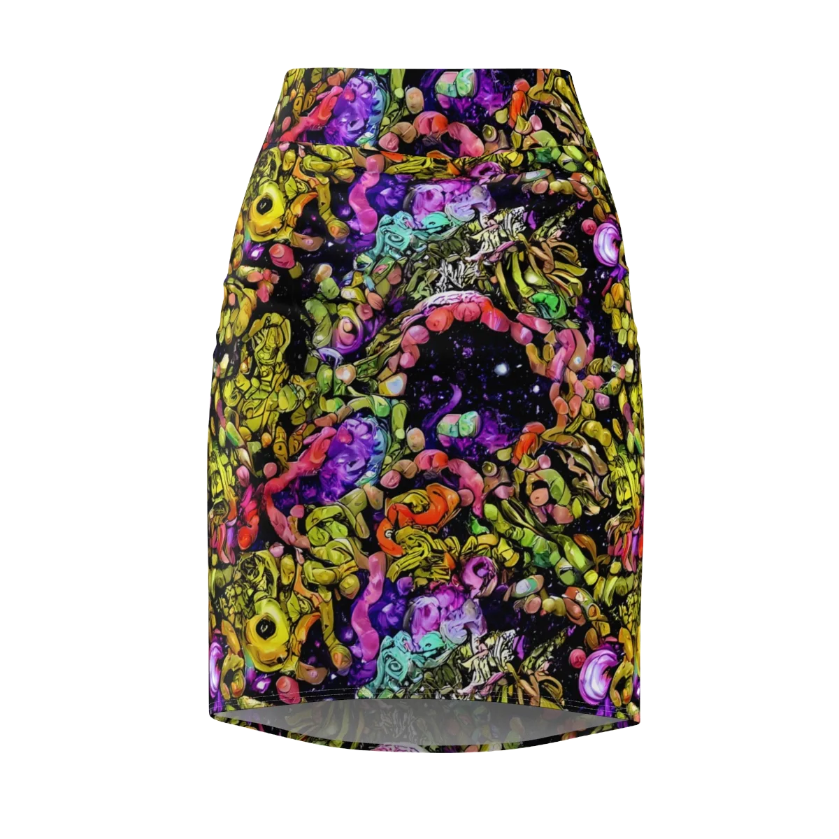 Stardust Riot on Pencil Skirt — Front