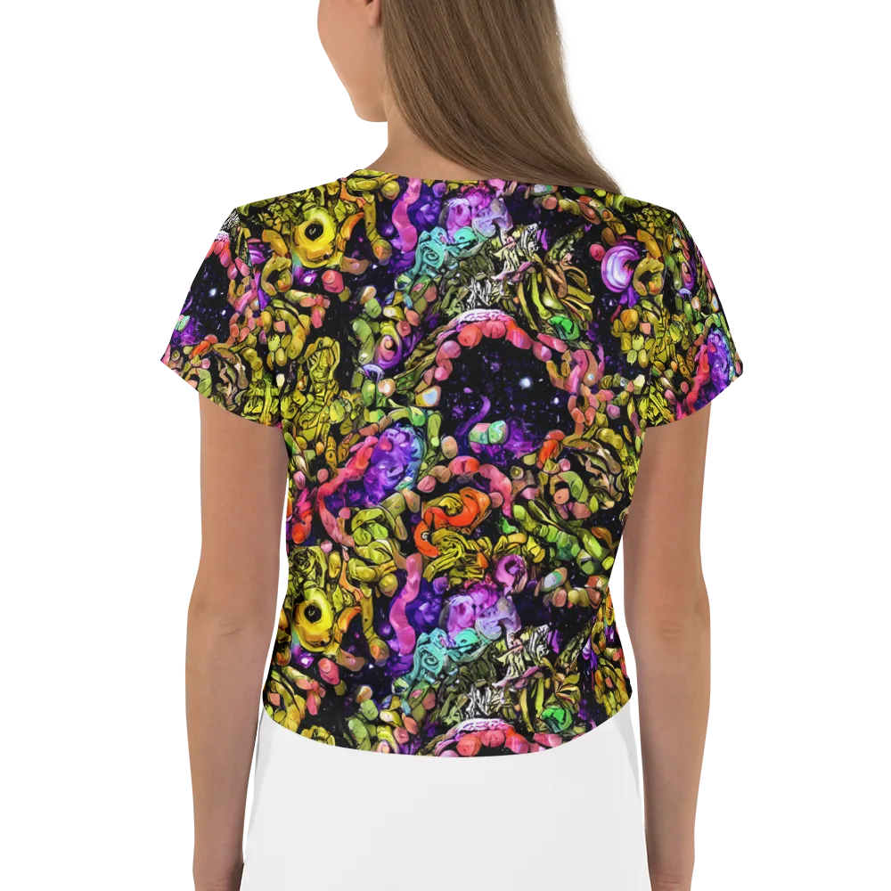 Stardust Riot on Crop Tee — Back