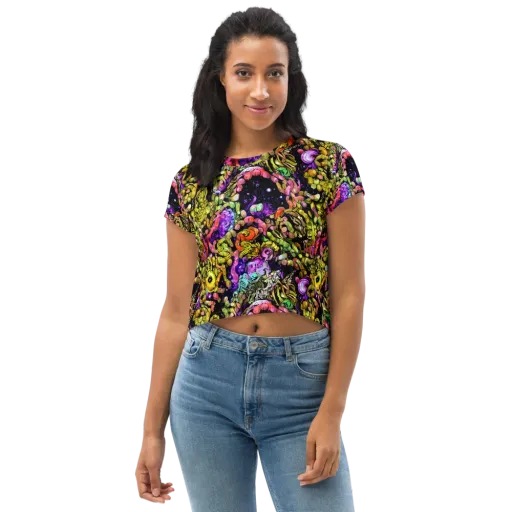 Stardust Riot on a Crop Tee