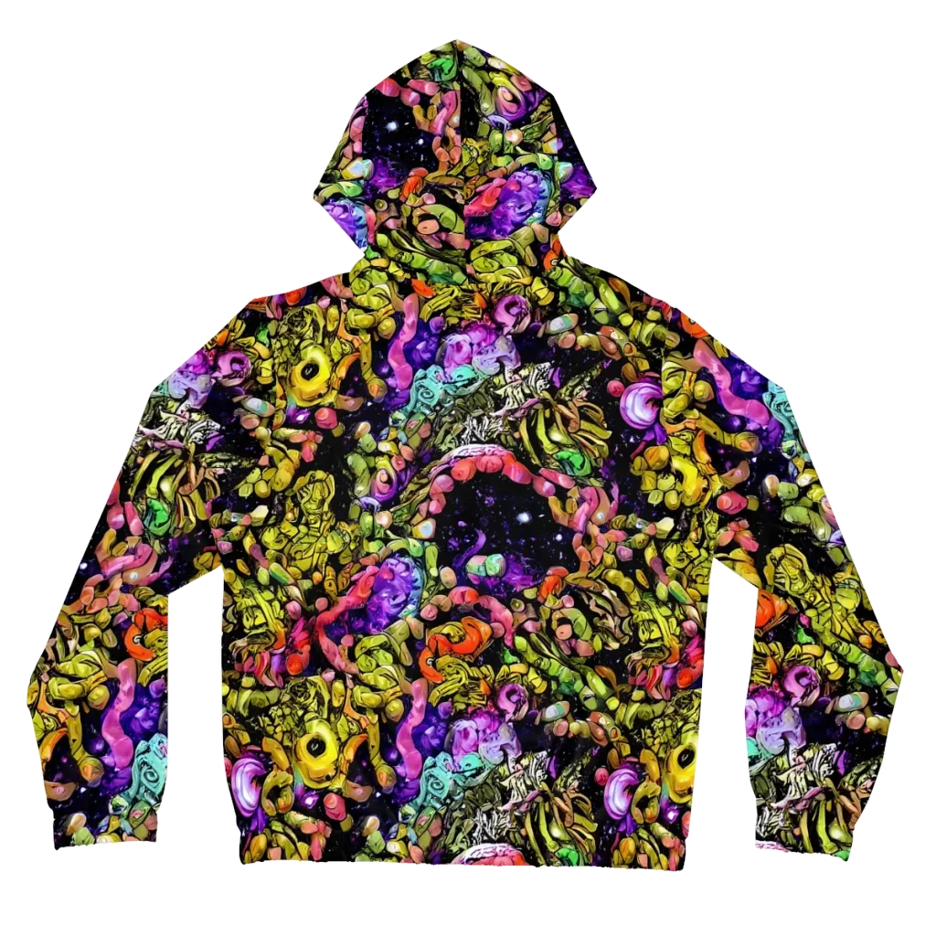 Stardust Riot on Women's Full-Zip Hoodie — Back