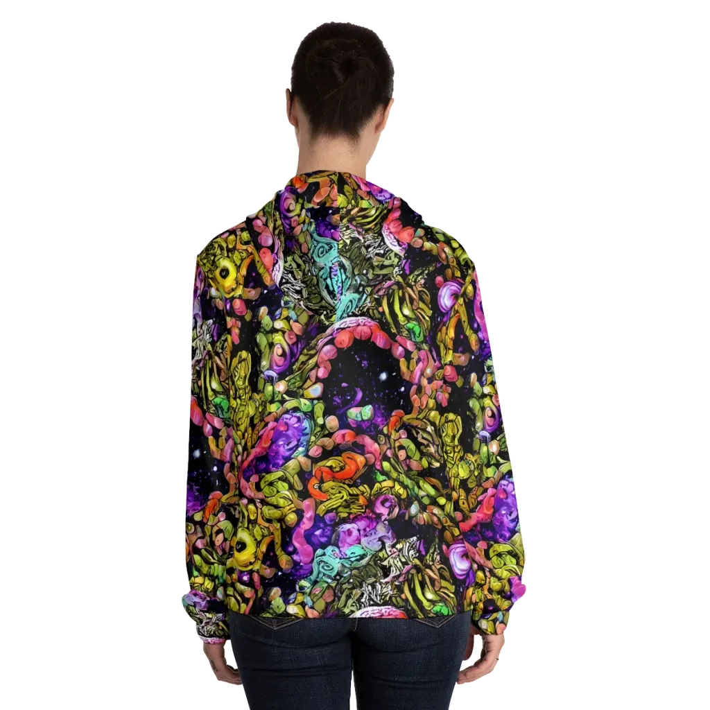 Stardust Riot on Women's Full-Zip Hoodie — Back On Person
