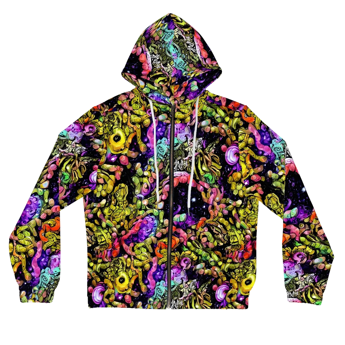 Stardust Riot on Women's Full-Zip Hoodie — Front