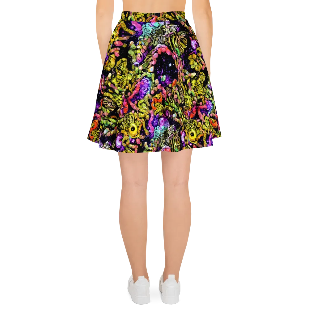 Stardust Riot on Skater Skirt — Back