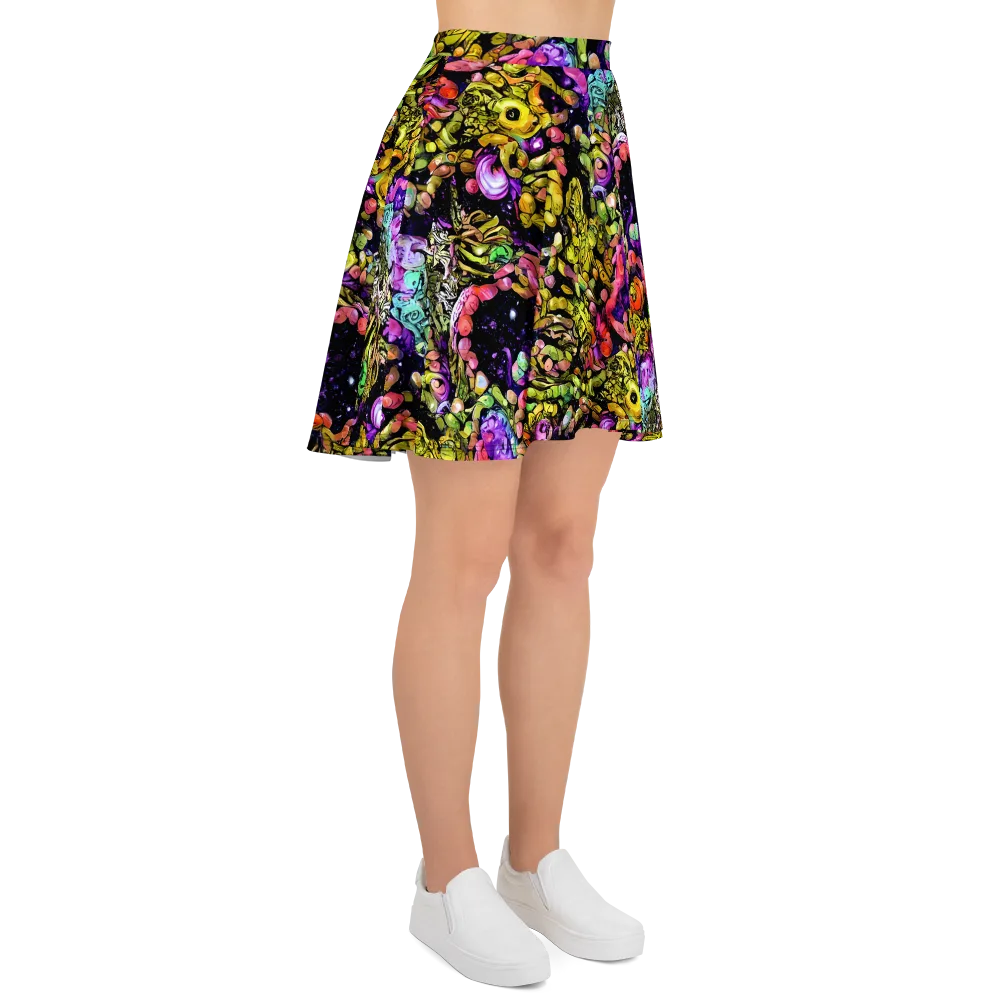 Stardust Riot on Skater Skirt — Right