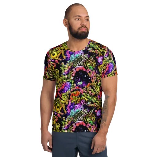 Stardust Riot on a Men's Athletic T-Shirt