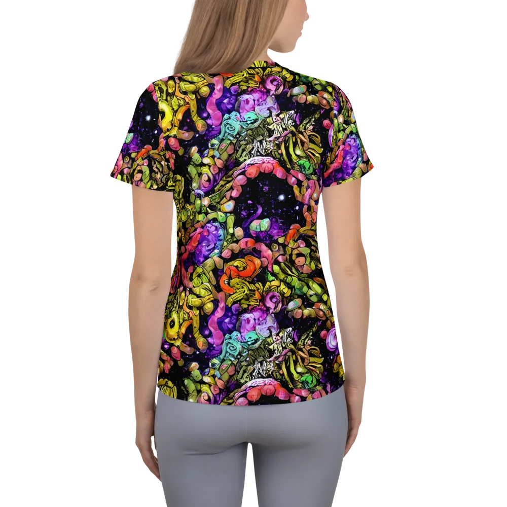 Stardust Riot on Women's Athletic T-Shirt — Back