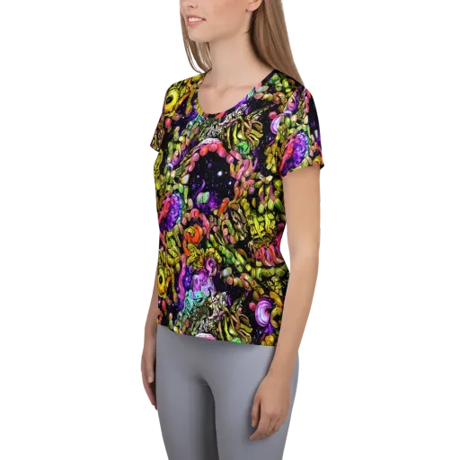 Stardust Riot on a Women's Athletic T-Shirt