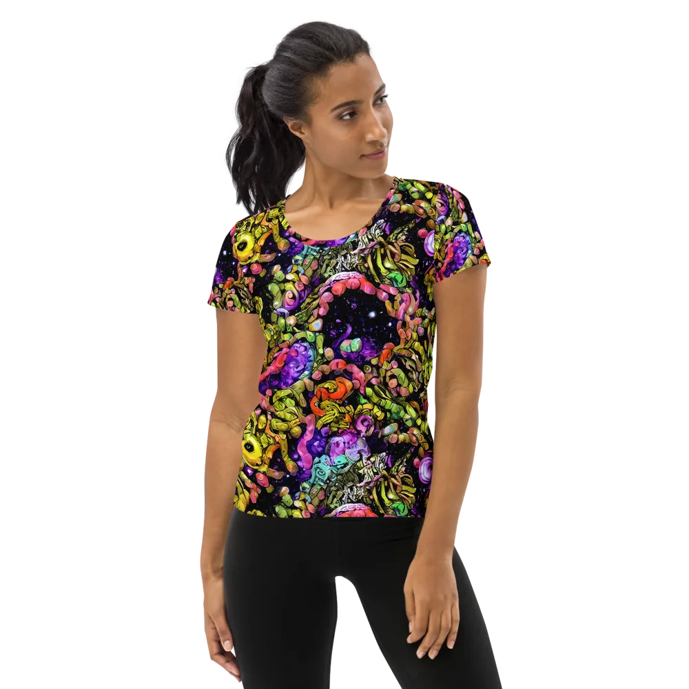 Stardust Riot on Women's Athletic T-Shirt — Front