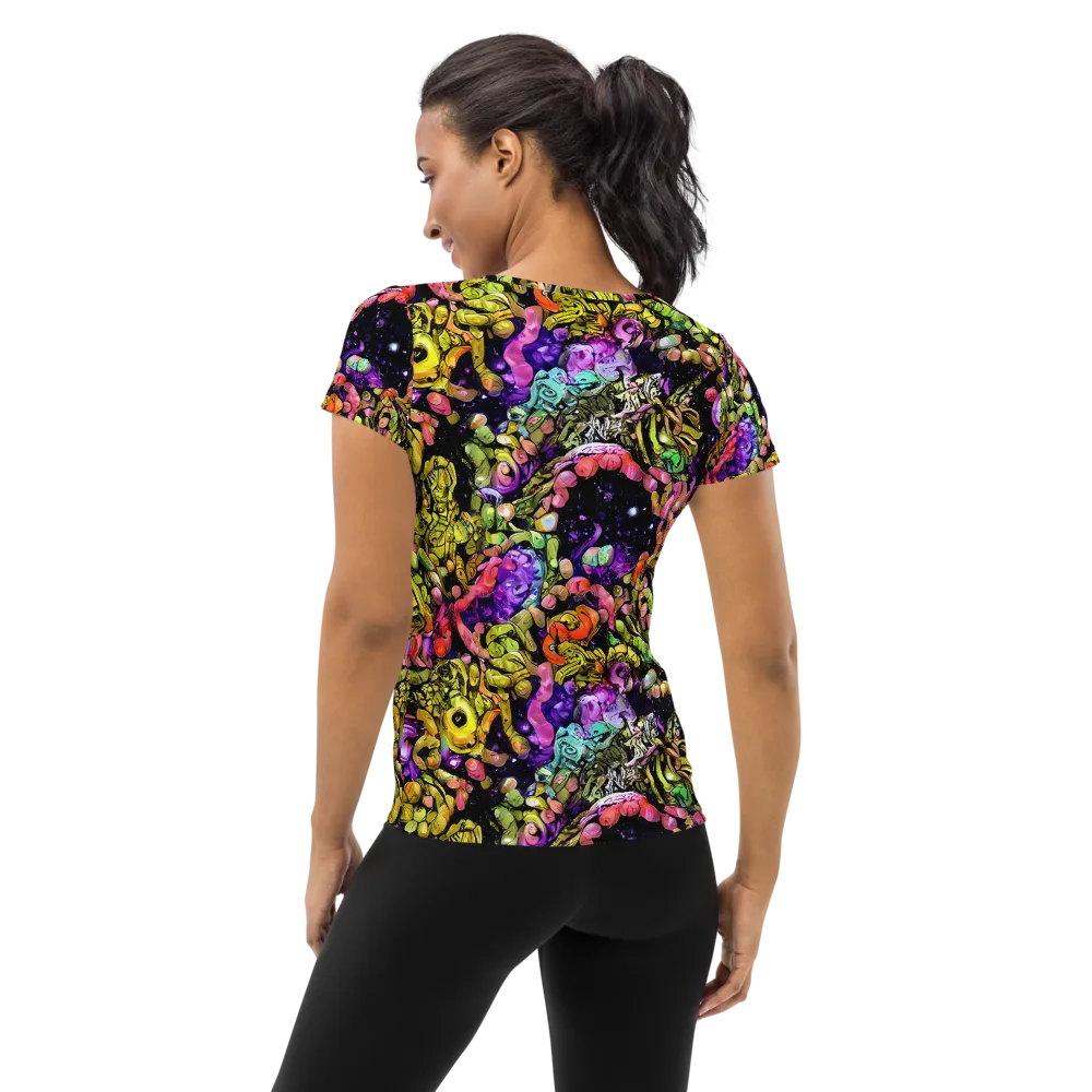 Stardust Riot on Women's Athletic T-Shirt — Back