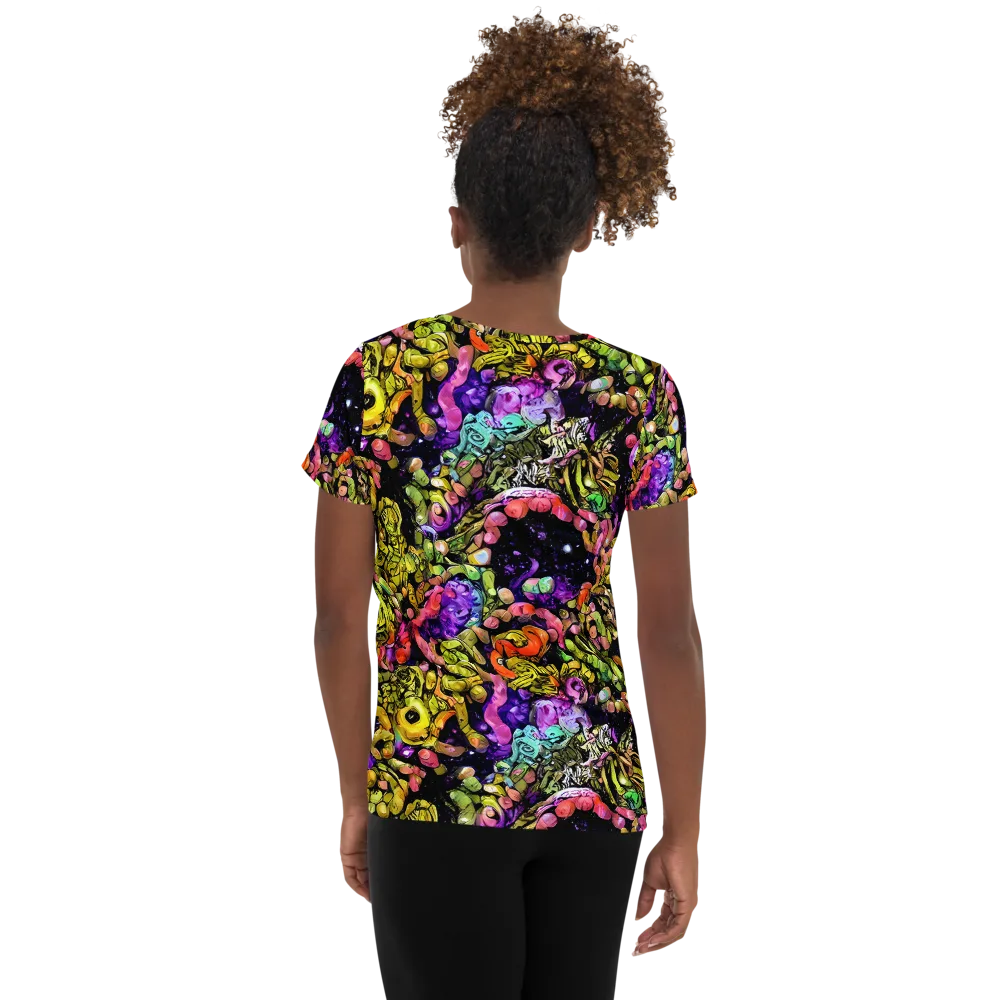 Stardust Riot on Women's Athletic T-Shirt — Back