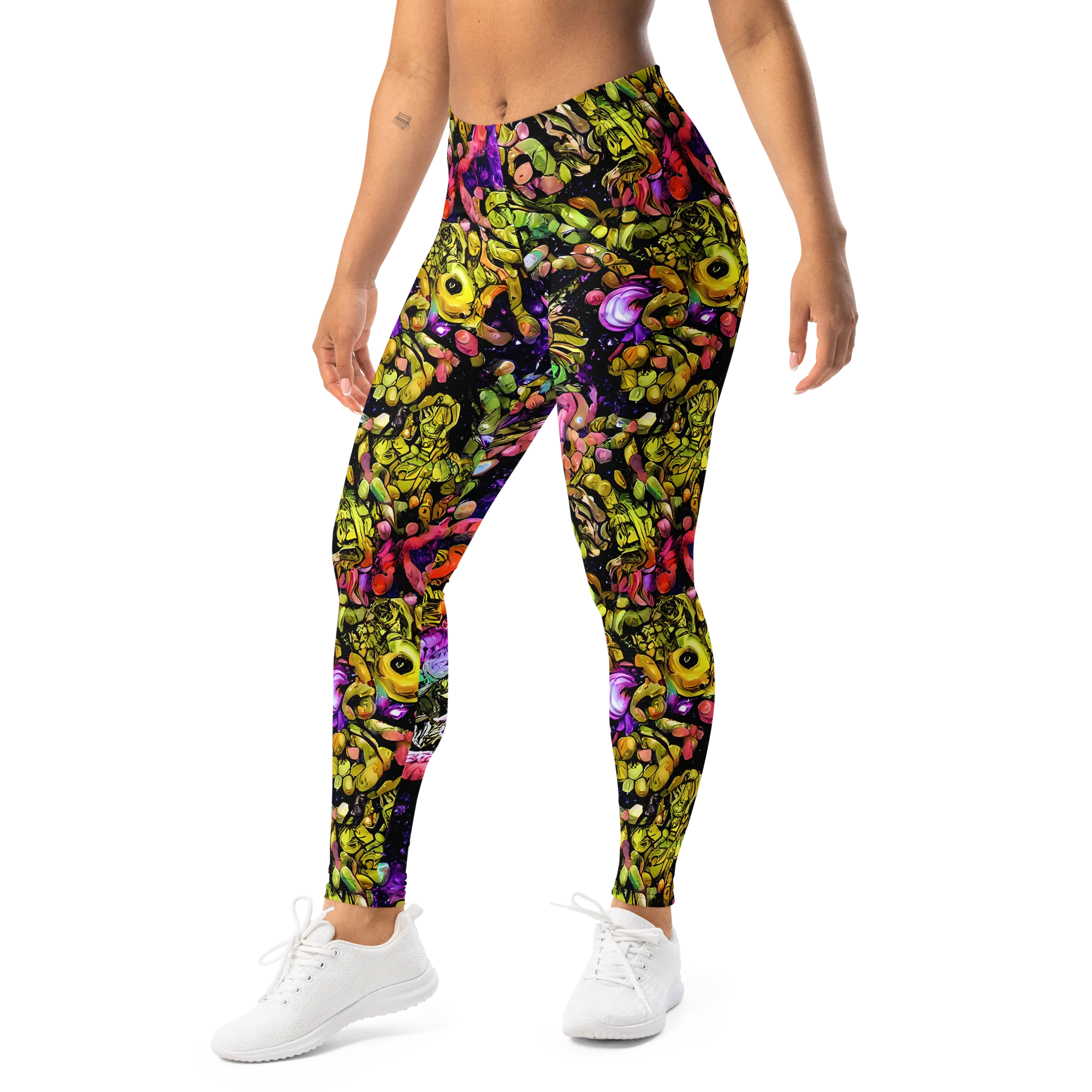 Stardust Riot on Leggings — Left Front