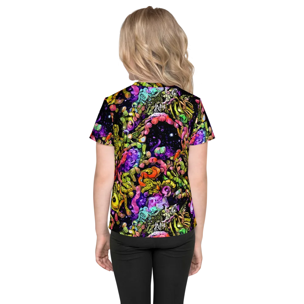 Stardust Riot on Kids Crew Neck T-Shirt — Back