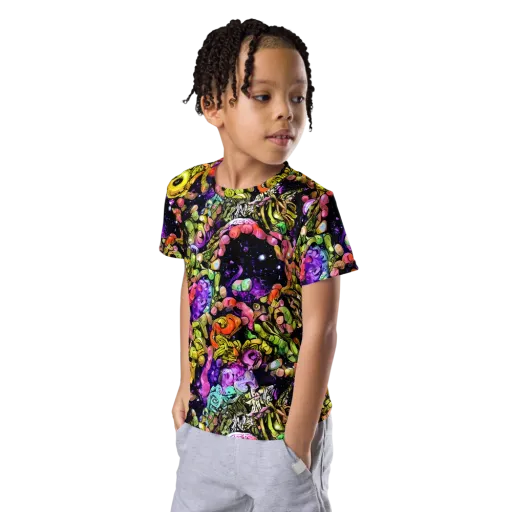 Stardust Riot on a Kids Crew Neck T-Shirt