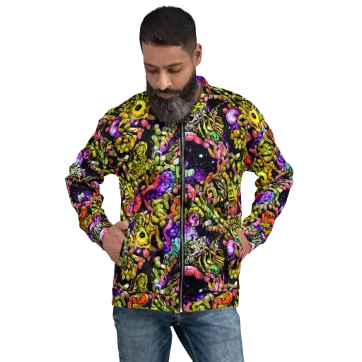 Stardust Riot on a Bomber Jacket