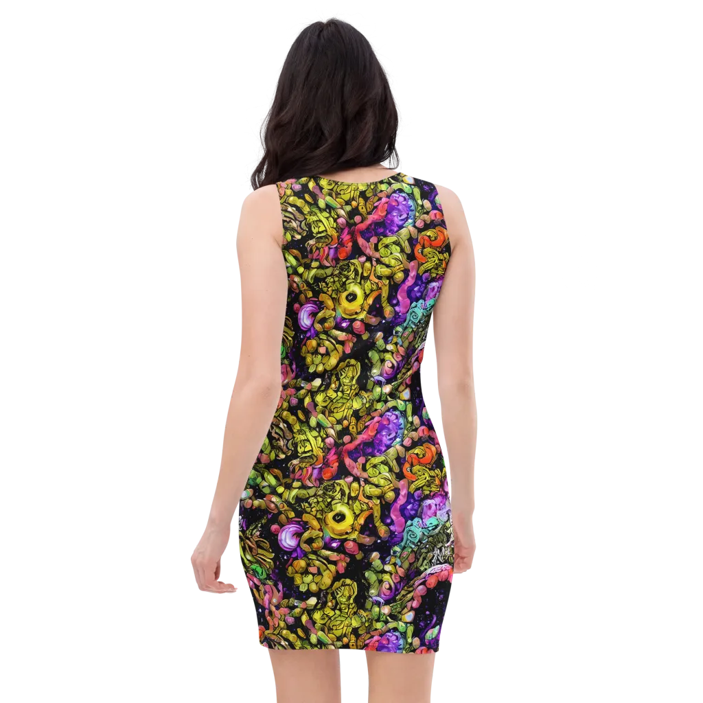 Stardust Riot on Bodycon Dress — Back