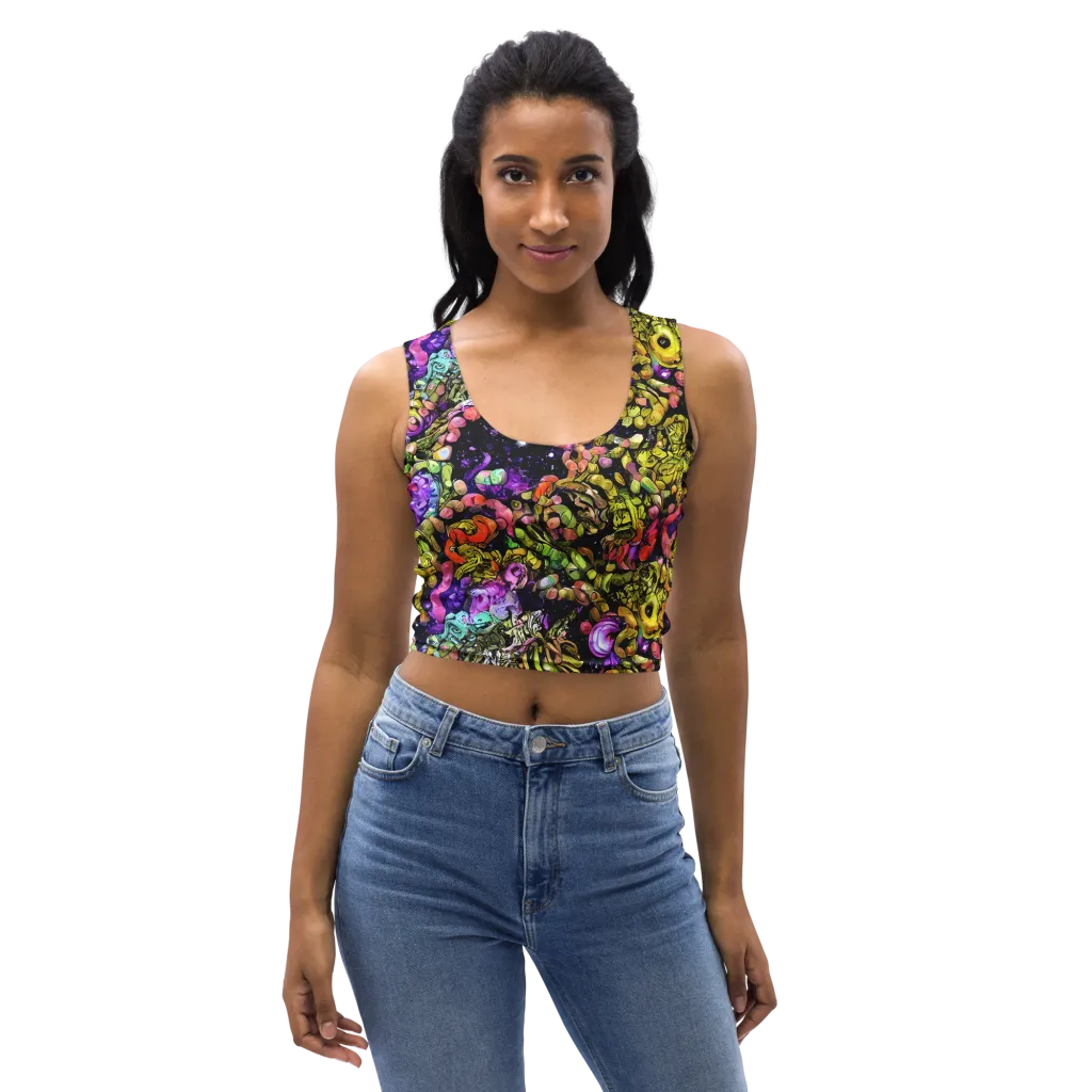 Stardust Riot on Crop Top — Front