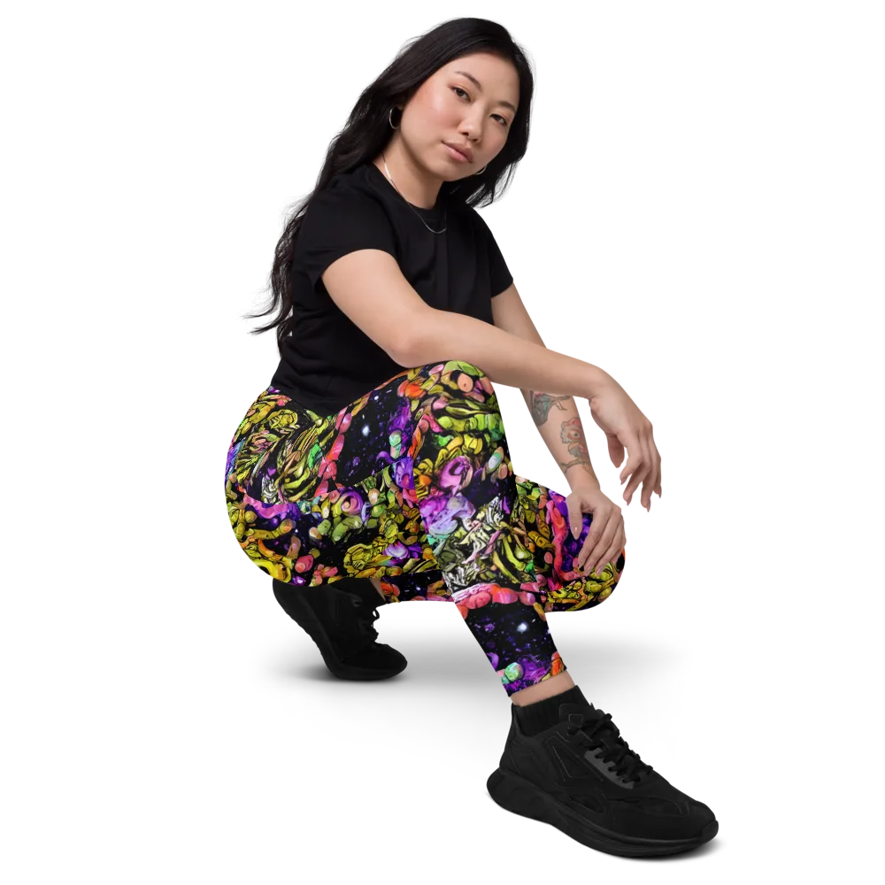 Stardust Riot on Leggings with Pockets — Right Front