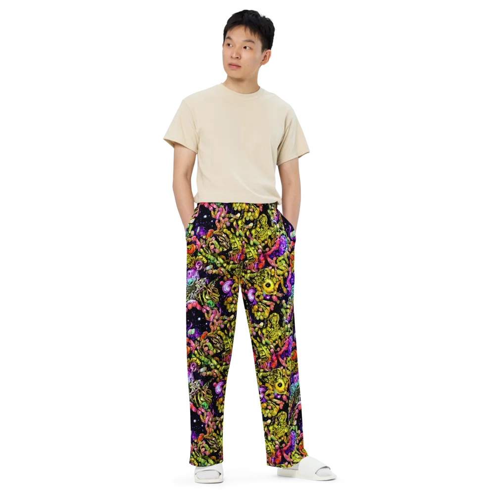 Stardust Riot on Wide-Leg Pants — Front