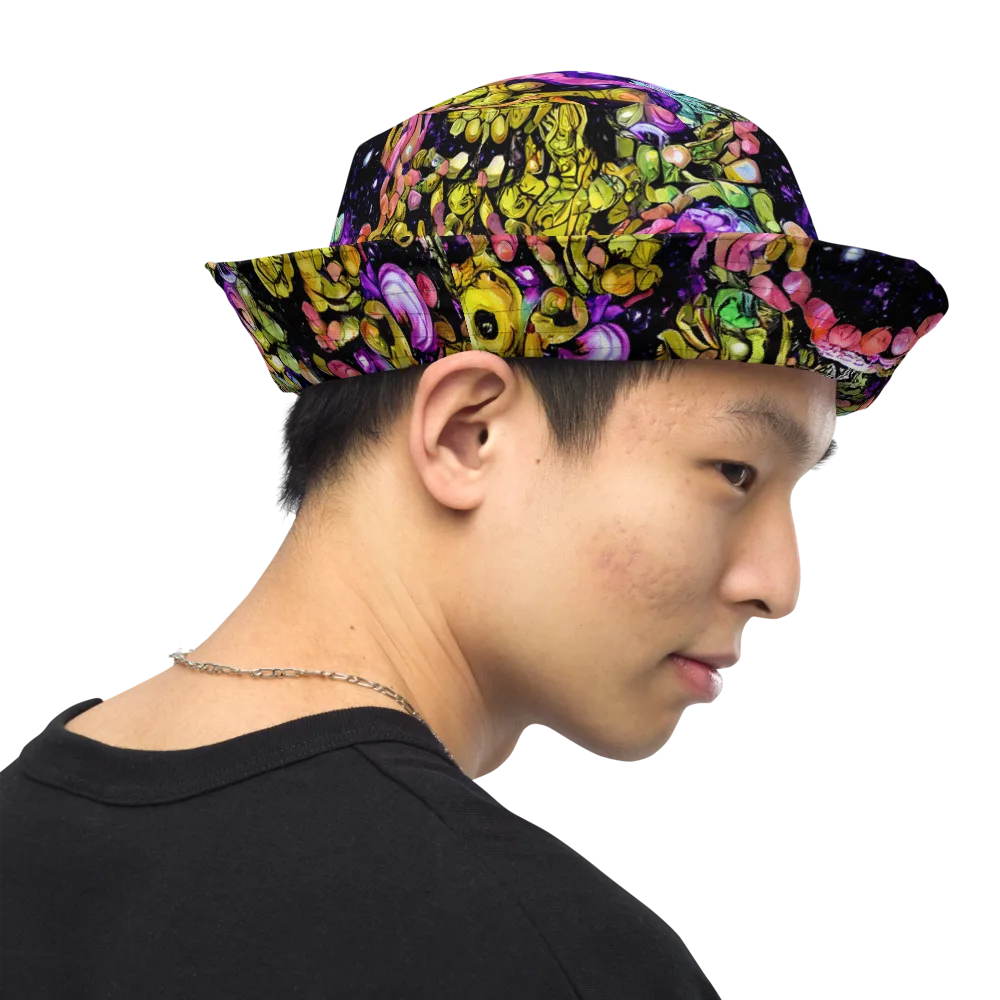 Stardust Riot on Reversible Bucket Hat — Right Outside