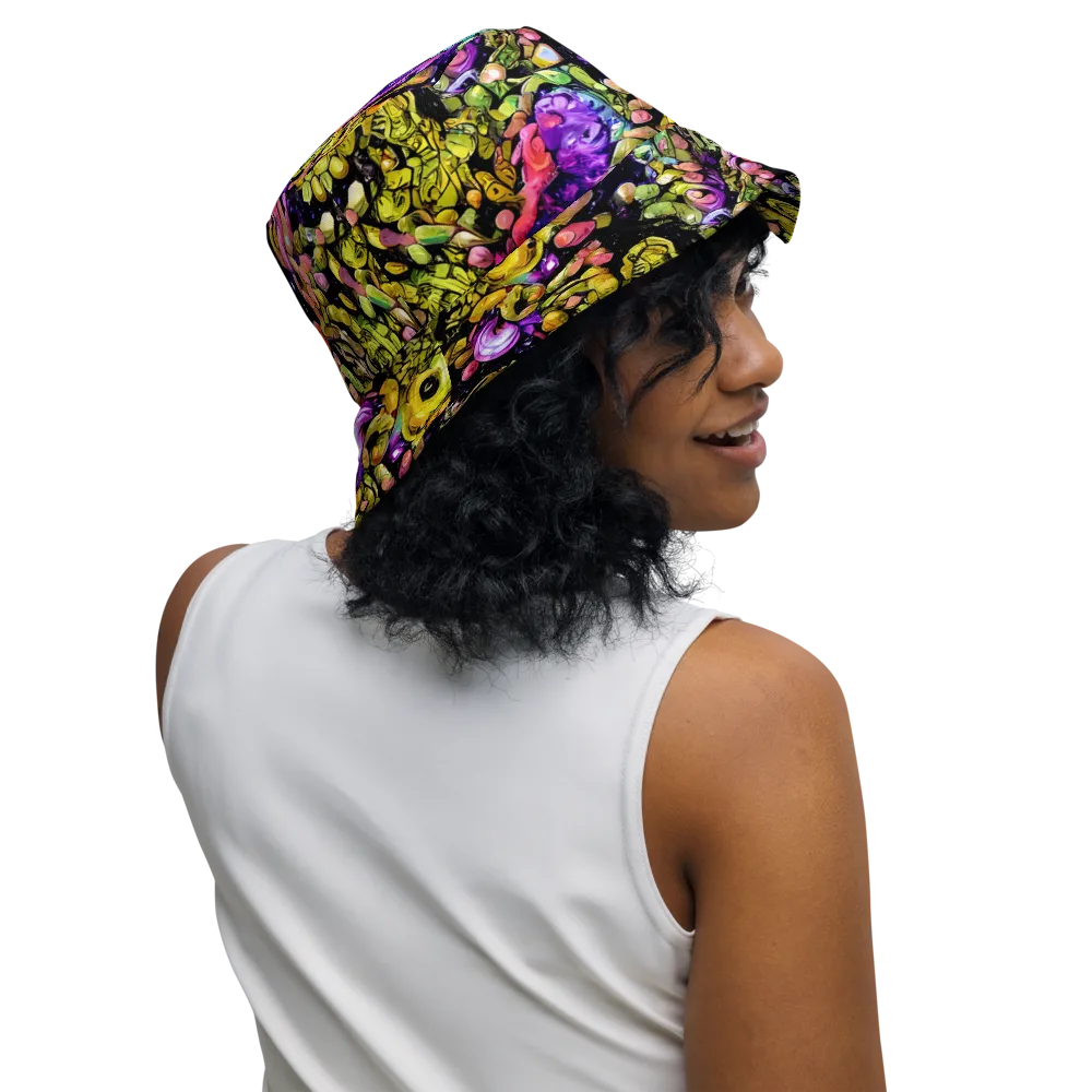 Stardust Riot on Reversible Bucket Hat — Right Outside