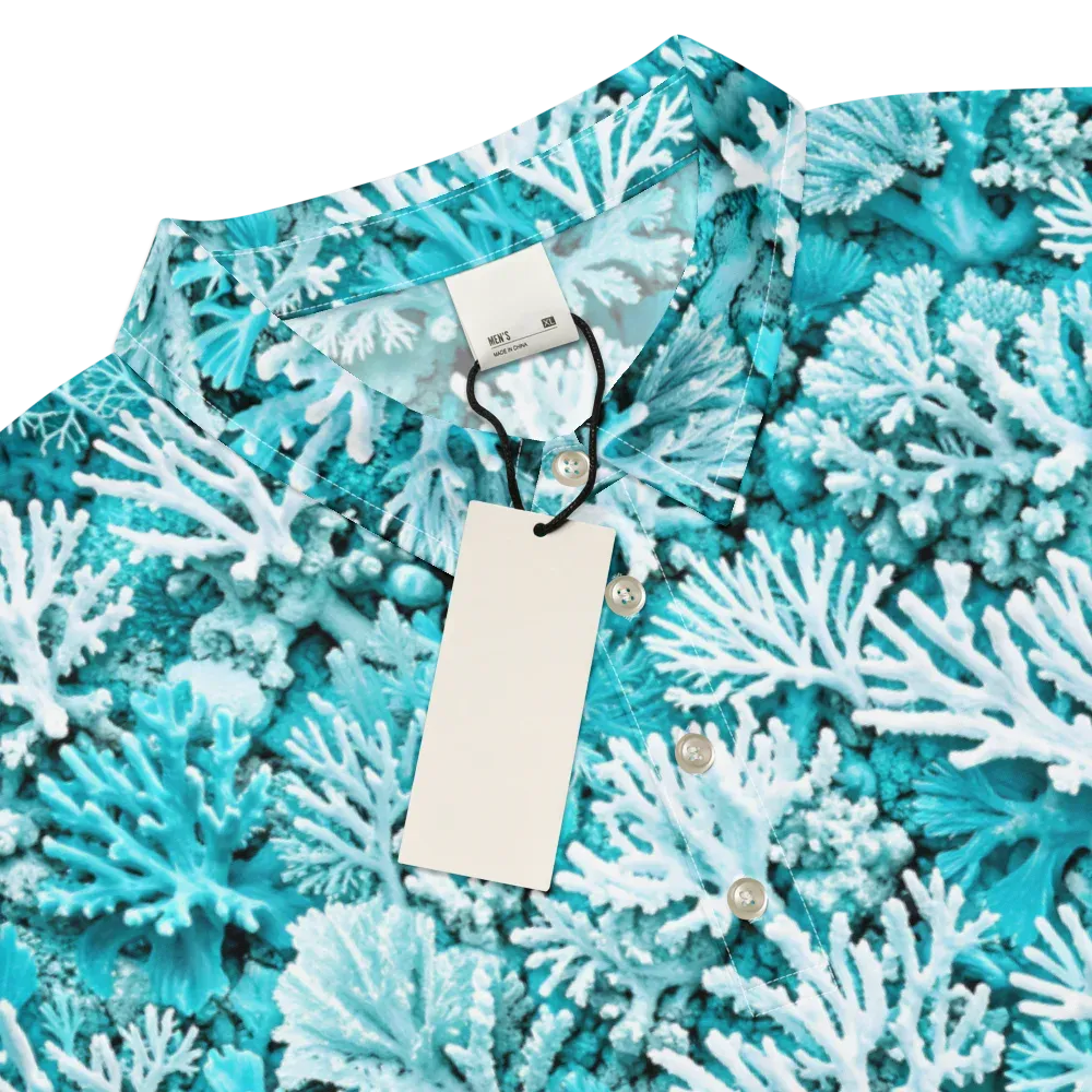 Aqua Garden on Men's Slim Fit Polo Shirt — Product details