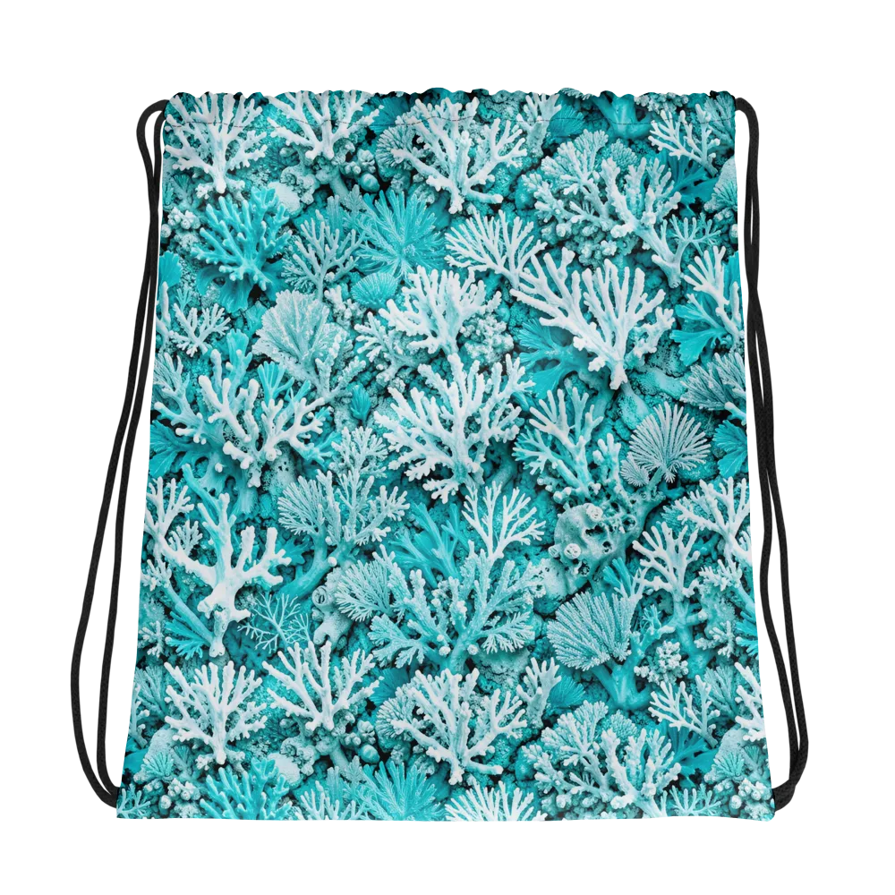 Aqua Garden on Drawstring Bag — Photo