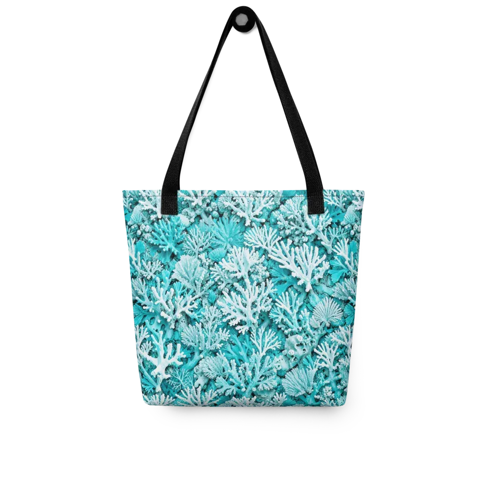 Aqua Garden on Tote Bag — Front