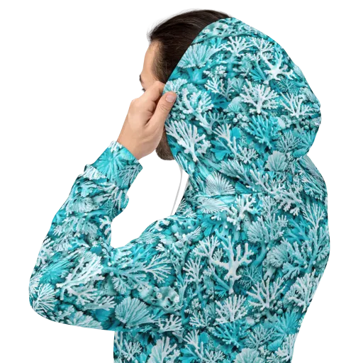 Aqua Garden on a Hoodie