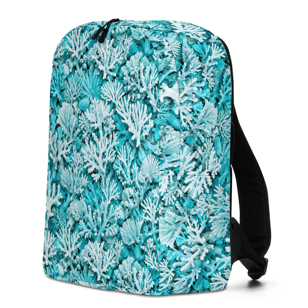 Aqua Garden on Minimalist Backpack — Left