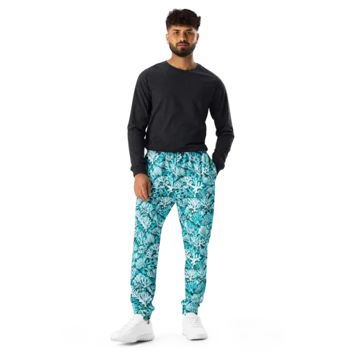 Aqua Garden on a Men's Joggers