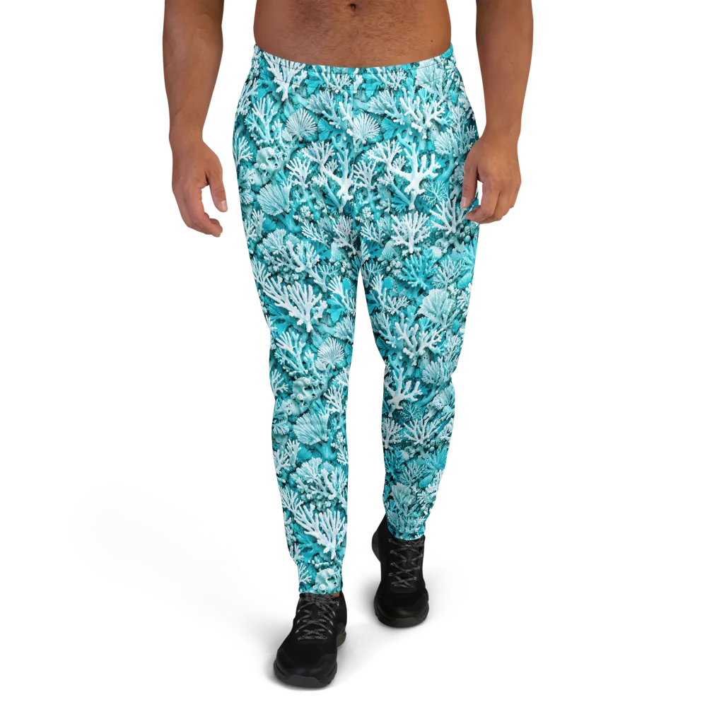 Aqua Garden on Men's Joggers — Front