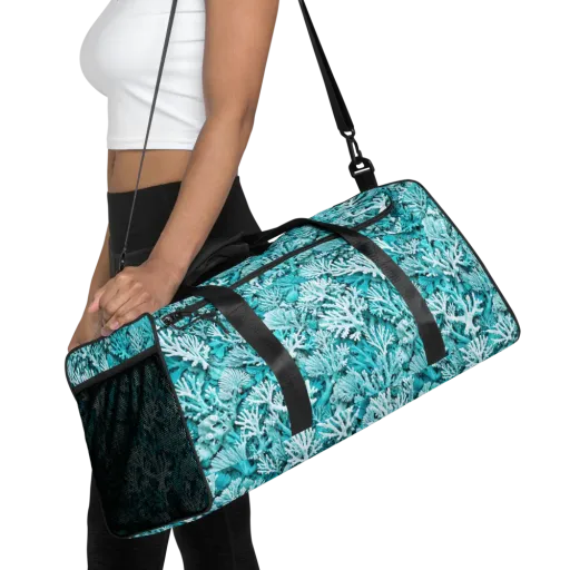 Aqua Garden on a Duffle Bag