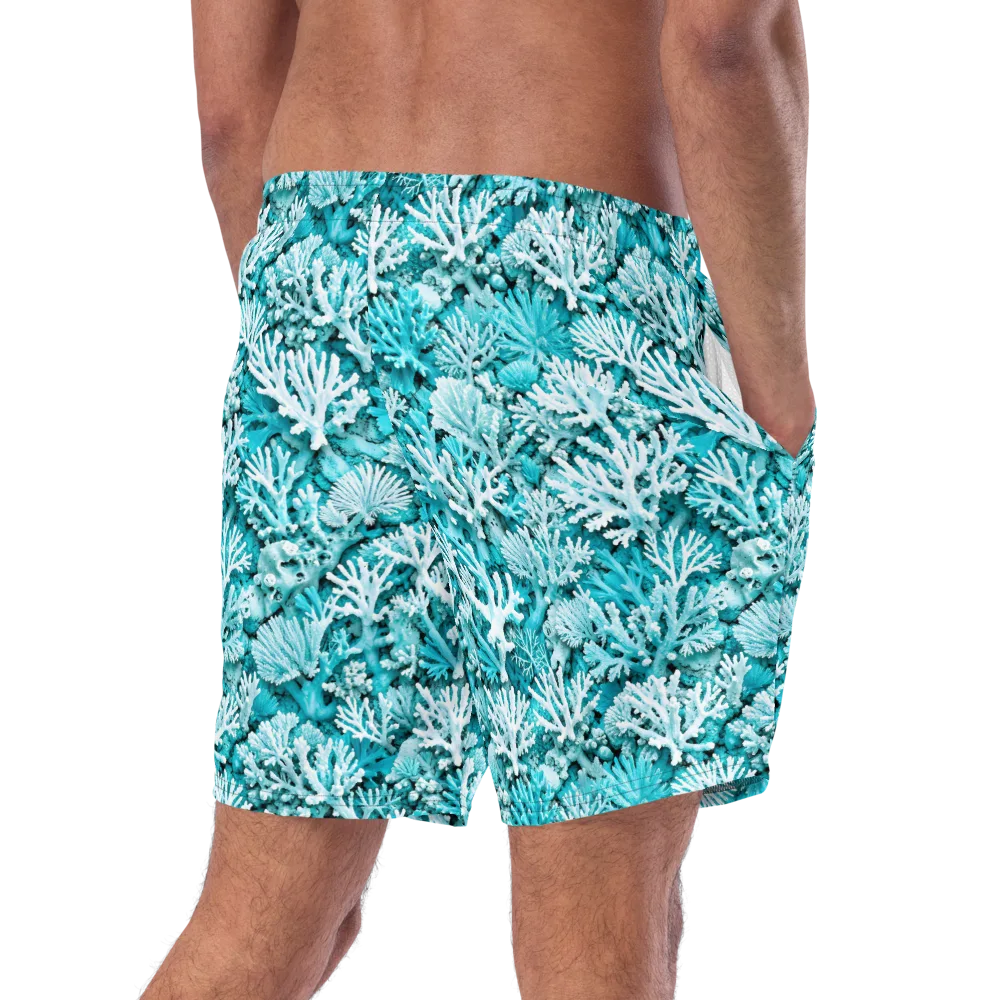 Aqua Garden on Swim Trunks — Right Back