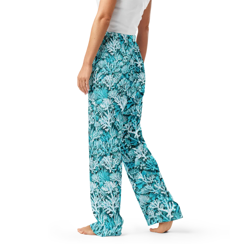 Aqua Garden on Women's Pajama Pants — Left