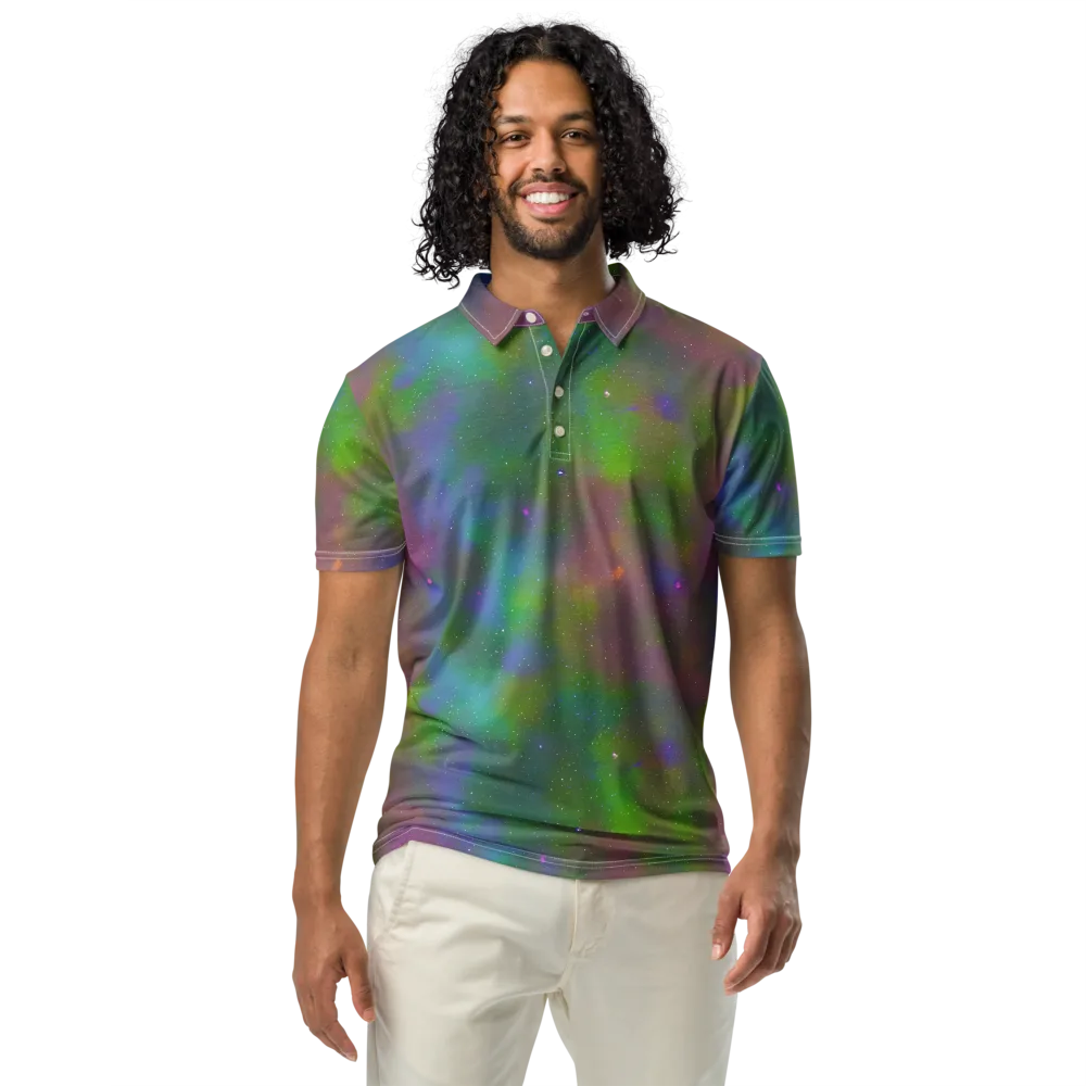 Stardust Reverie on Men's Slim Fit Polo Shirt — Front