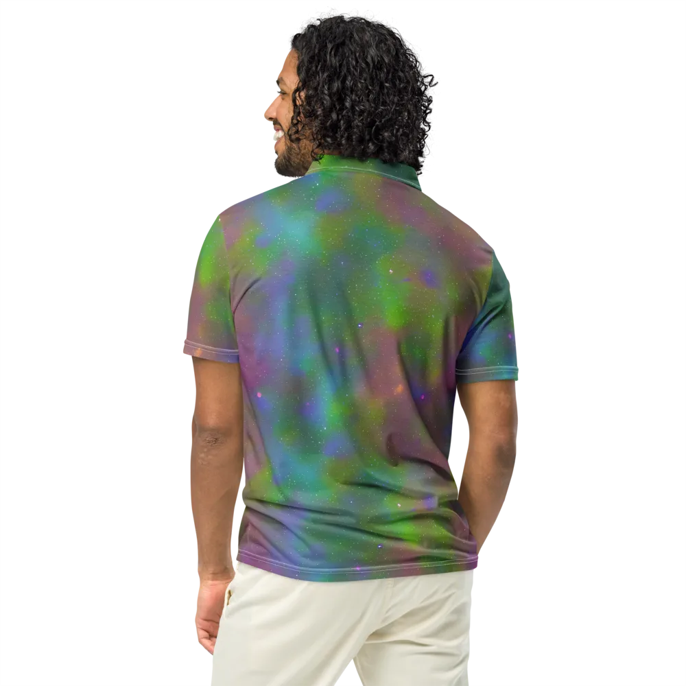 Stardust Reverie on Men's Slim Fit Polo Shirt — Back