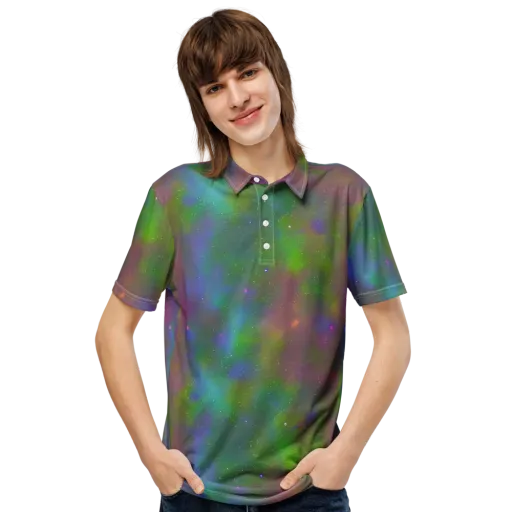 Stardust Reverie on a Men's Slim Fit Polo Shirt