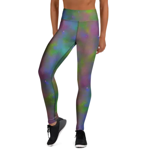 Stardust Reverie on a Yoga Leggings